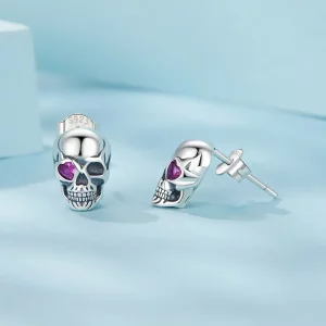 Kolczyki w stylu PANDORA Skull - SCE1771