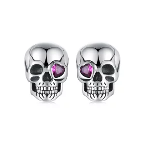 Kolczyki w stylu PANDORA Skull - SCE1771