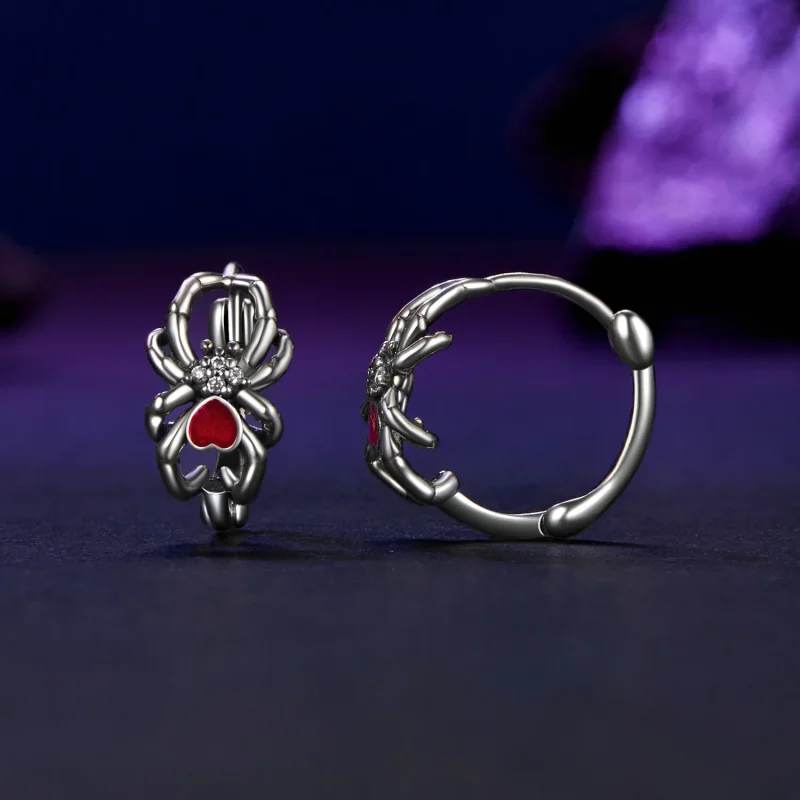 (zdjęcie do) Kolczyki w stylu PANDORA Spider - SCE1799 - Wyświetl 2