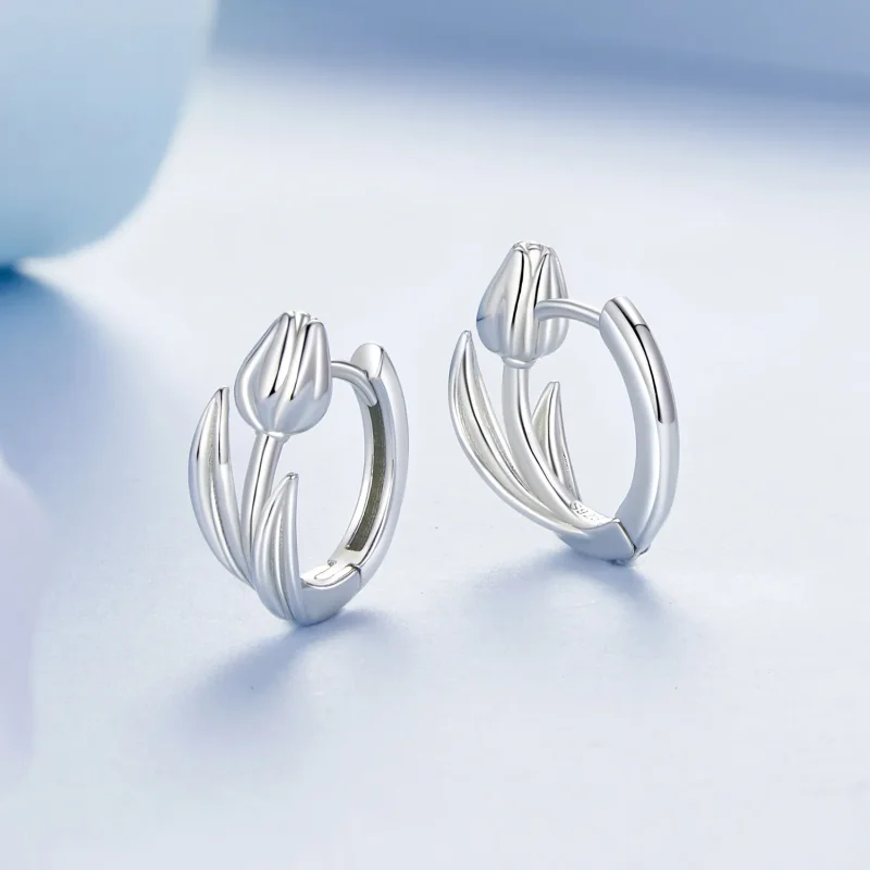 (zdjęcie do) Kolczyki w stylu PANDORA Tulip - BSE1085 - Wyświetl 3