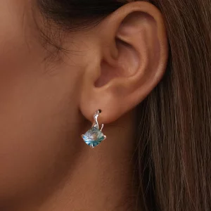 Kolczyki w stylu PANDORA Turquoise Tourmaline - BSE1047