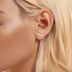 Kolczyki z frędzlami z pereł w stylu PANDORA Shell - SCE1777