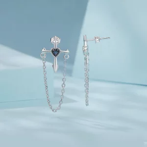 Kolczyki z krzyżykiem w stylu PANDORA - SCE1808