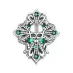 Korale w kształcie krzyża czaszki w stylu PANDORA - BSC1063