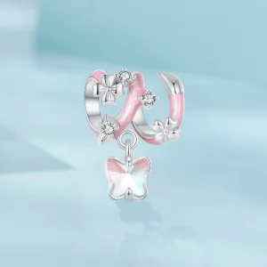 Koraliki PANDORA Style Butterfly Love Flower - SCC2828