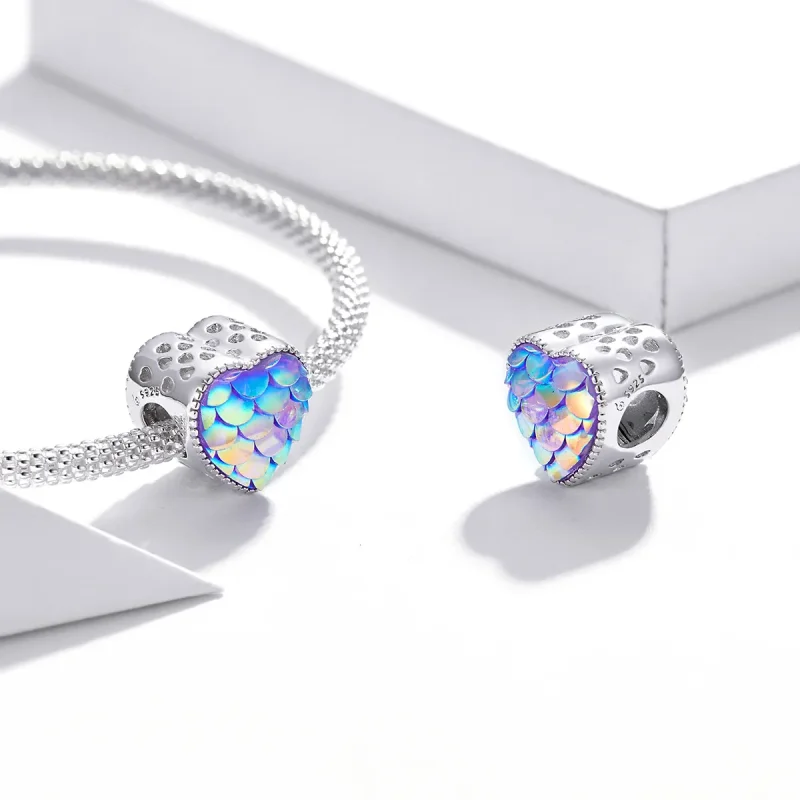 (zdjęcie do) Koraliki PANDORA Style Heart Scale - BSC433 - Wyświetl 3