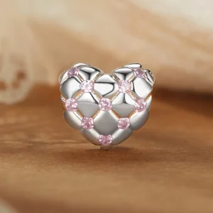 Koraliki PANDORA Style Pink Diamond Heart - BSC1054