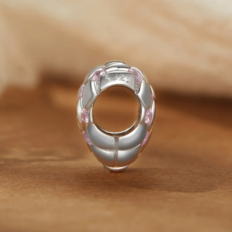 (zdjęcie do) Koraliki PANDORA Style Pink Diamond Heart - BSC1054 - Wyświetl 3