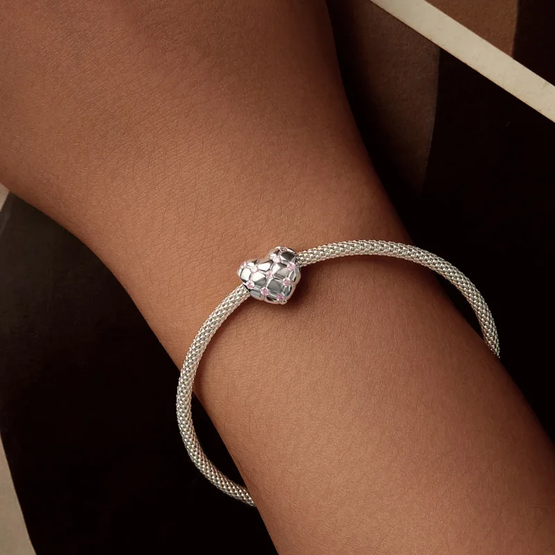 (zdjęcie do) Koraliki PANDORA Style Pink Diamond Heart - BSC1054 - Wyświetl 6