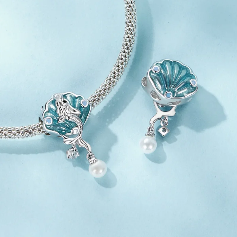 (zdjęcie do) Koraliki syrenki w stylu PANDORA Shell - SCC2845 - Wyświetl 5