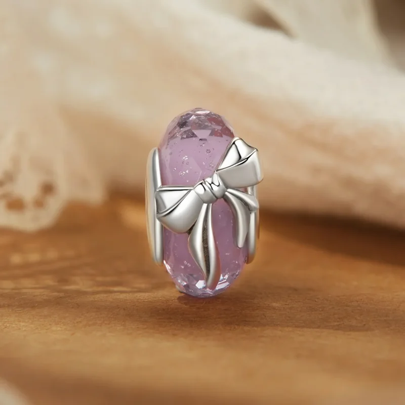 (zdjęcie do) Koraliki szklane w stylu PANDORA Bowknot - BSC1057 - Wyświetl 2