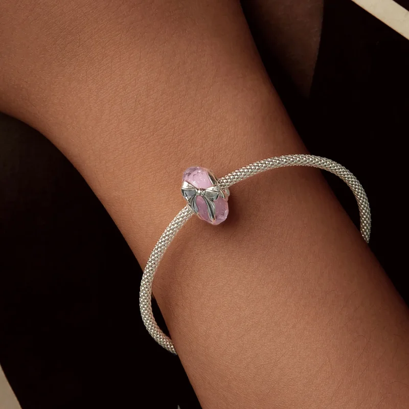 (zdjęcie do) Koraliki szklane w stylu PANDORA Bowknot - BSC1057 - Wyświetl 6