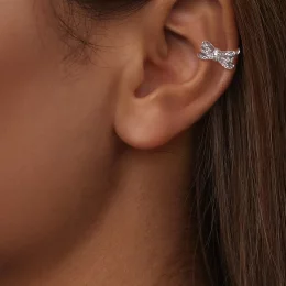 Mankiet na ucho w stylu PANDORA z kokardą - YIE248