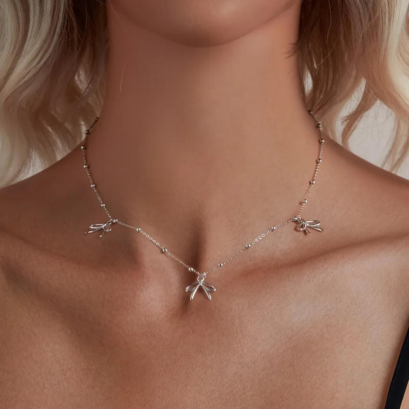 (zdjęcie do) Naszyjnik PANDORA Style Bow - SCN529 - Wyświetl 5