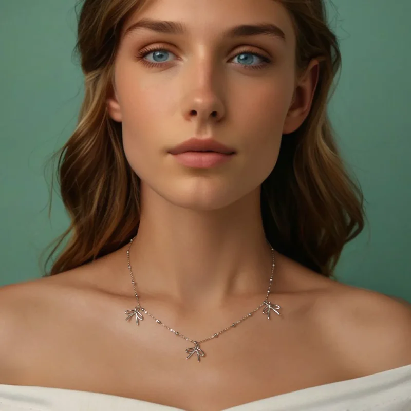 (zdjęcie do) Naszyjnik PANDORA Style Bow - SCN529 - Wyświetl 6