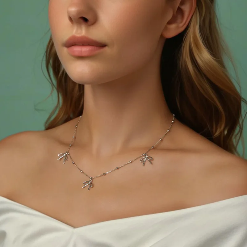 (zdjęcie do) Naszyjnik PANDORA Style Bow - SCN529 - Wyświetl 7