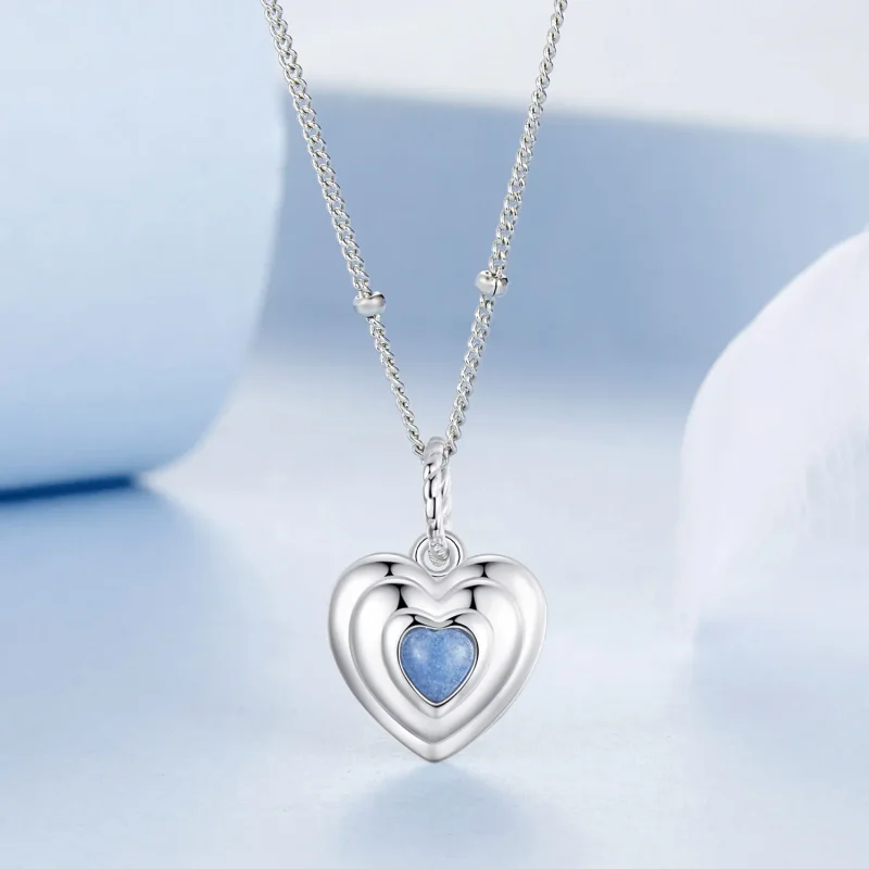 (zdjęcie do) Naszyjnik PANDORA Style Heart - BSN375 - Wyświetl 3