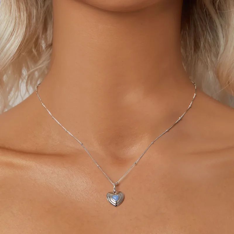 (zdjęcie do) Naszyjnik PANDORA Style Heart - BSN375 - Wyświetl 5