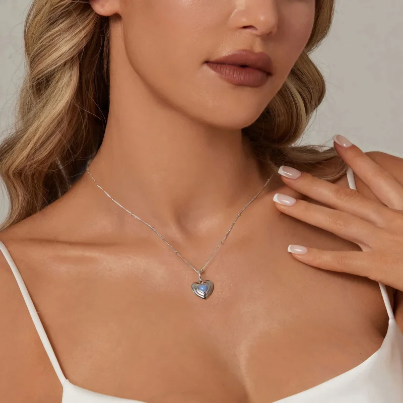 (zdjęcie do) Naszyjnik PANDORA Style Heart - BSN375 - Wyświetl 7