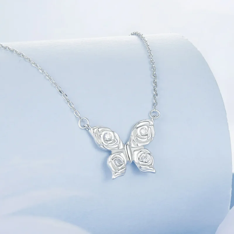 (zdjęcie do) Naszyjnik PANDORA Style Rose Butterfly - BSN396 - Wyświetl 2