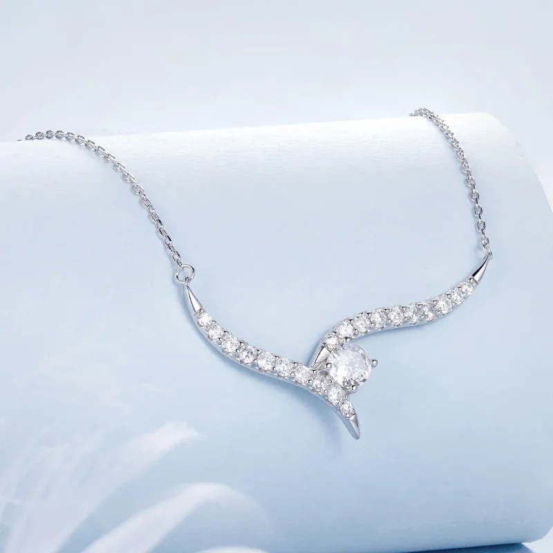 (zdjęcie do) Naszyjnik PANDORA Style Simple Line - BSN400 - Wyświetl 2