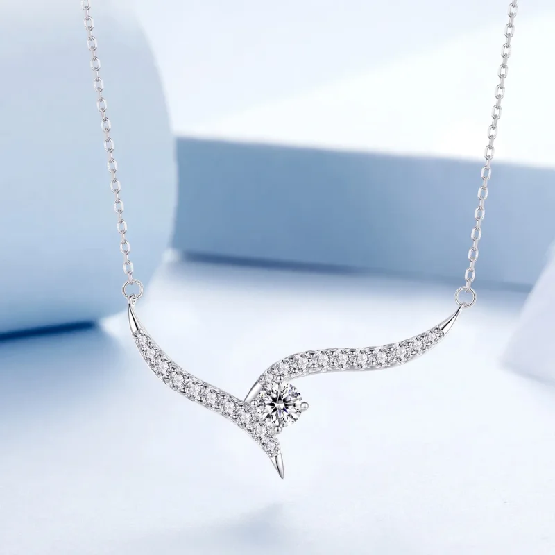 (zdjęcie do) Naszyjnik PANDORA Style Simple Line - BSN400 - Wyświetl 3