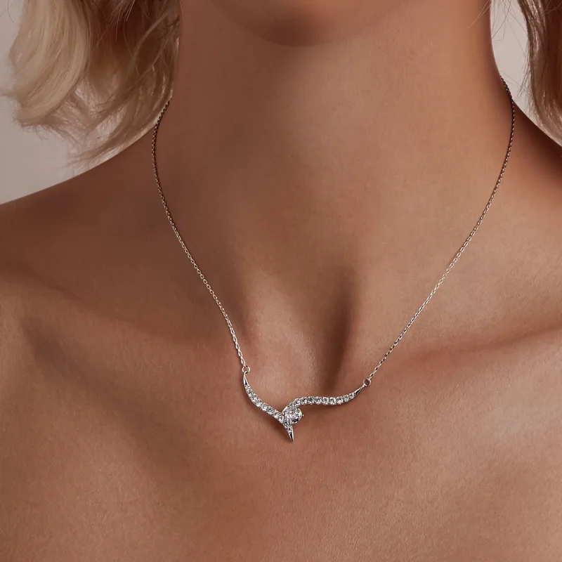 (zdjęcie do) Naszyjnik PANDORA Style Simple Line - BSN400 - Wyświetl 4