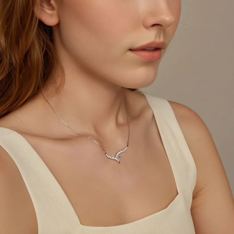 (zdjęcie do) Naszyjnik PANDORA Style Simple Line - BSN400 - Wyświetl 5
