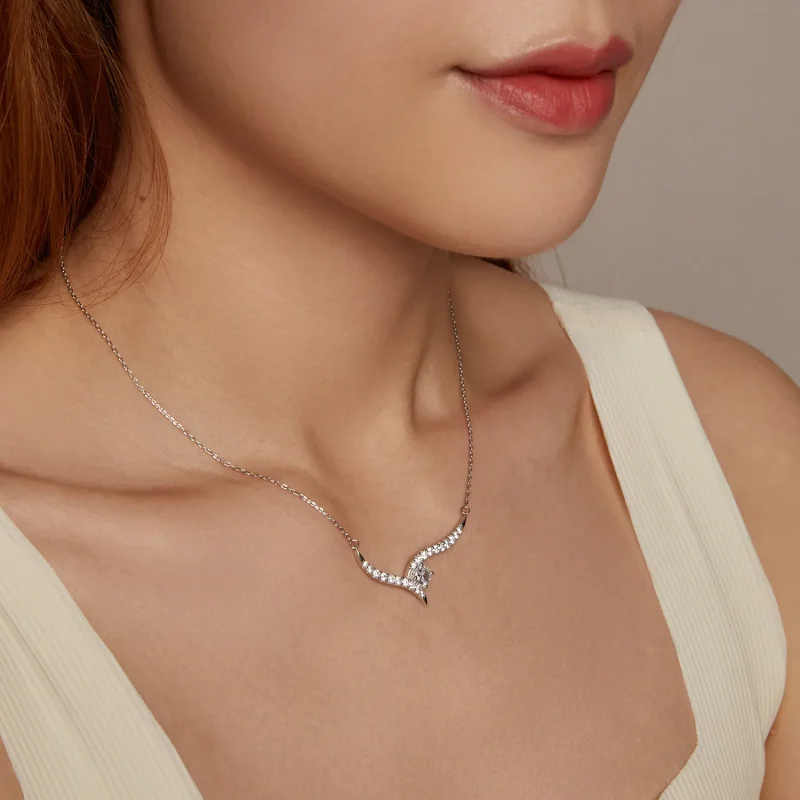 (zdjęcie do) Naszyjnik PANDORA Style Simple Line - BSN400 - Wyświetl 8
