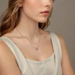 Naszyjnik w stylu PANDORA Shining Bow Chain - BSN398