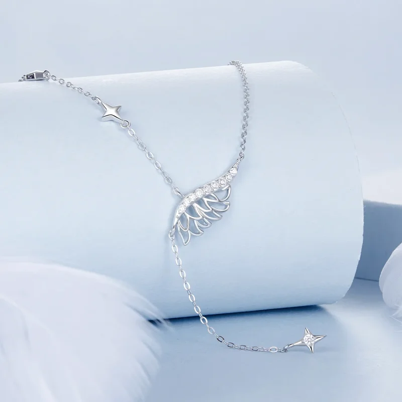 (zdjęcie do) Naszyjnik w stylu PANDORA Wings - BSN395 - Wyświetl 2