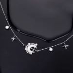 Naszyjnik w stylu PANDORA z półksiężycem - YIN115