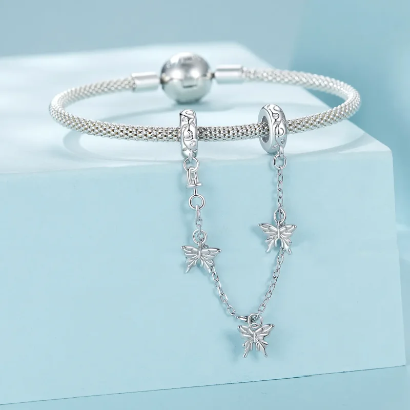 (zdjęcie do) PANDORA Style Butterfly łańcuszek zabezpieczający - SCC2829 - Wyświetl 3