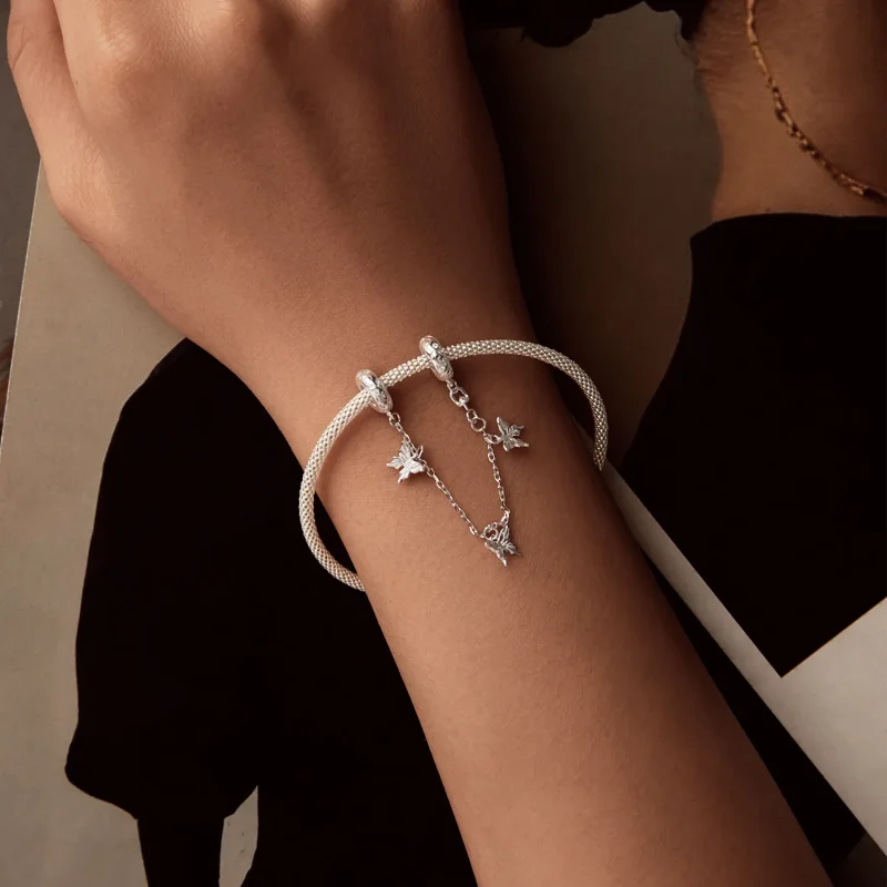 (zdjęcie do) PANDORA Style Butterfly łańcuszek zabezpieczający - SCC2829 - Wyświetl 5