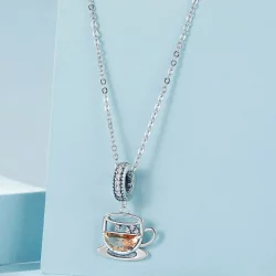 PANDORA Style Ciekawa zawieszka kawowa - SCC2842