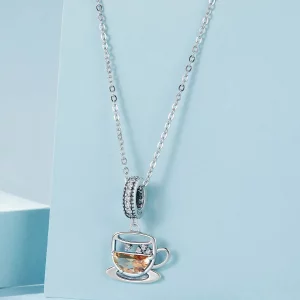 PANDORA Style Ciekawa zawieszka kawowa - SCC2842