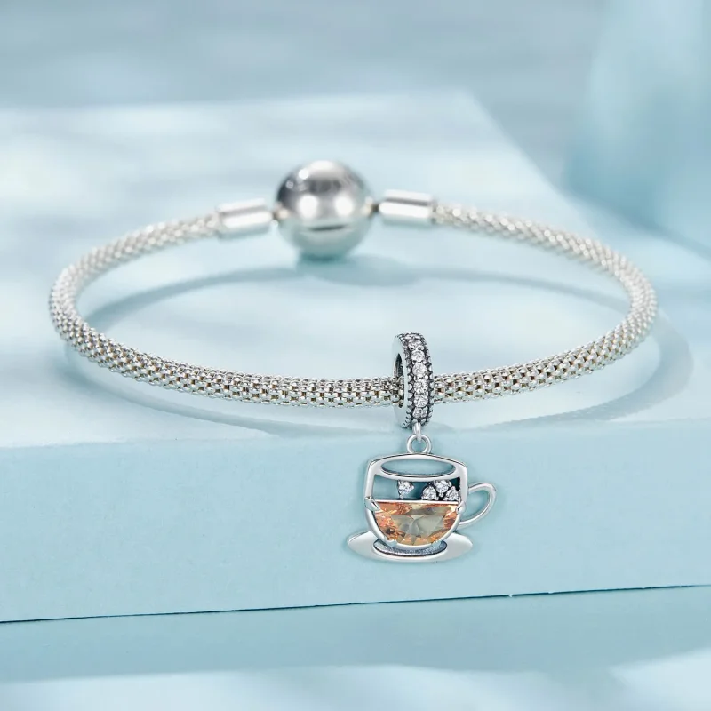 (zdjęcie do) PANDORA Style Ciekawa zawieszka kawowa - SCC2842 - Wyświetl 4