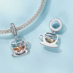 PANDORA Style Ciekawa zawieszka kawowa - SCC2842