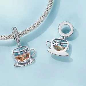 PANDORA Style Ciekawa zawieszka kawowa - SCC2842