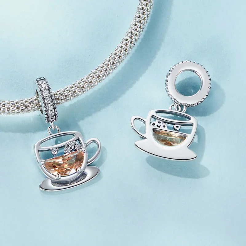 (zdjęcie do) PANDORA Style Ciekawa zawieszka kawowa - SCC2842 - Wyświetl 5