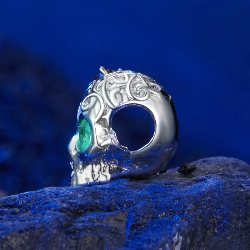 (zdjęcie do) PANDORA Style Czaszka z kwiatowym wzorem - SCC2893 - Wyświetl 3