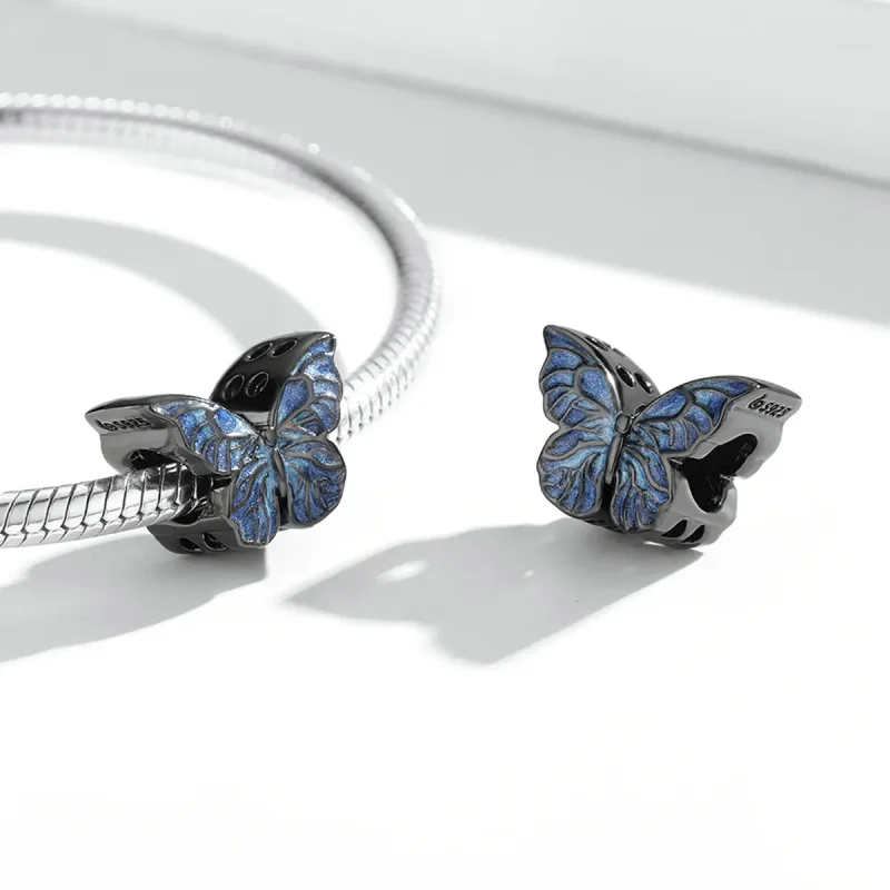 (zdjęcie do) PANDORA Style Dark Butterfly - BSC550 - Wyświetl 7