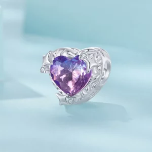 PANDORA Style Fioletowo-różowe serce gradientowe - SCC2824
