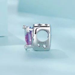 PANDORA Style Fioletowo-różowe serce gradientowe - SCC2824