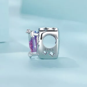 PANDORA Style Fioletowo-różowe serce gradientowe - SCC2824