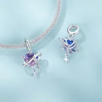 PANDORA Style Fioletowo-różowy gradientowy wisiorek z rozgwieżdżonym niebem - SCC2825