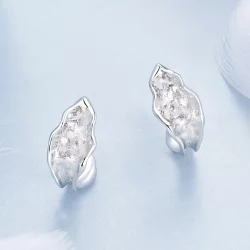 PANDORA Style Lśniące srebrne kolczyki - BSE1062