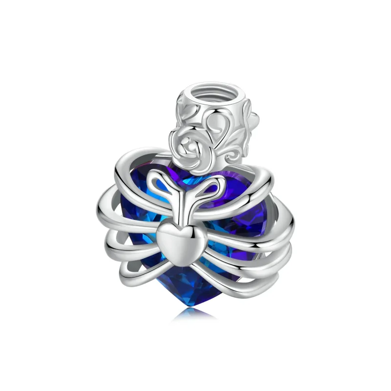 (zdjęcie do) PANDORA Style Memorial Rose Heart Blue - BSC1058-BU - Wyświetl 6