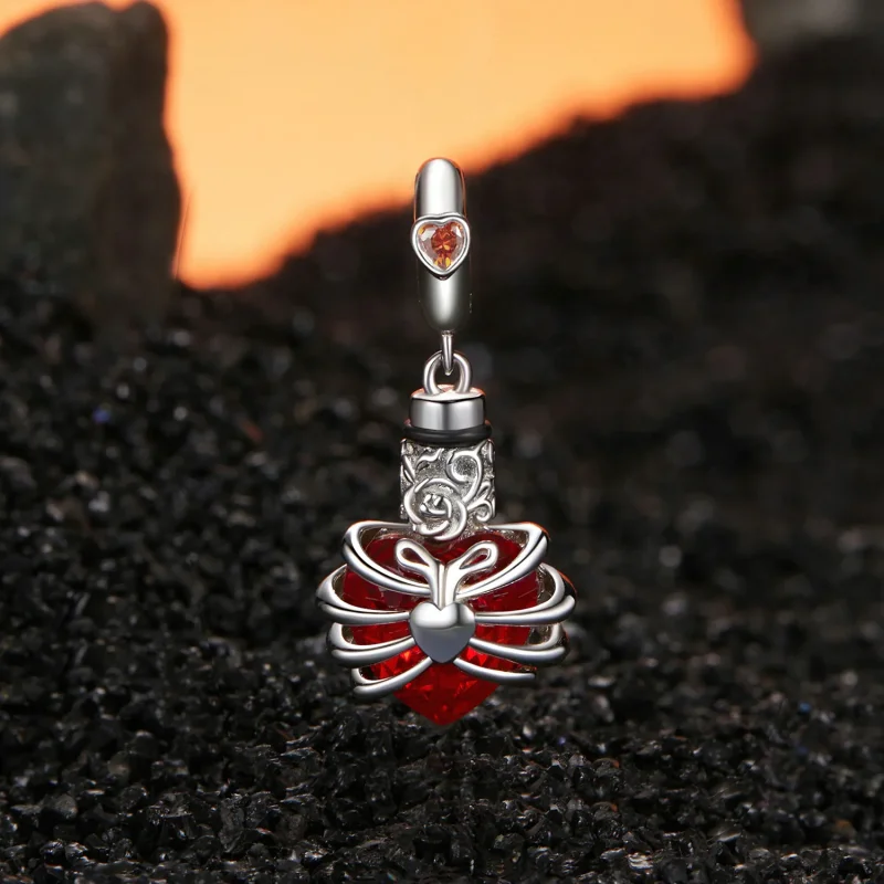 (zdjęcie do) PANDORA Style Memorial Rose Heart Red - BSC1058-RD - Wyświetl 2