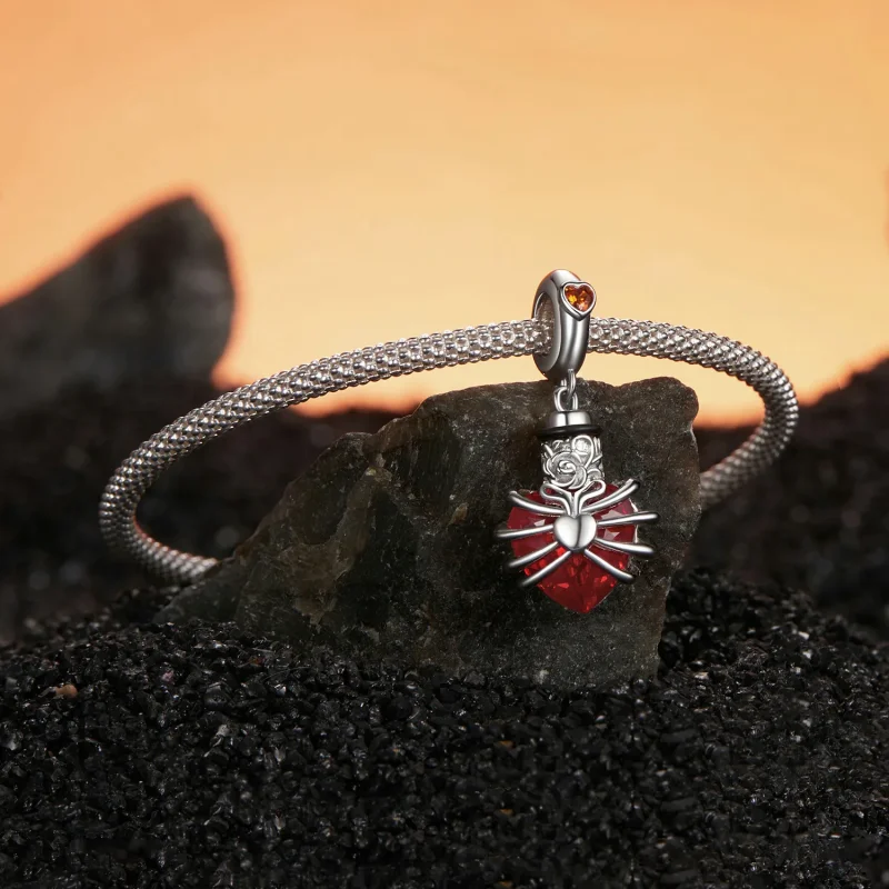 (zdjęcie do) PANDORA Style Memorial Rose Heart Red - BSC1058-RD - Wyświetl 3